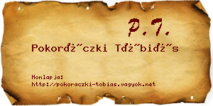Pokoráczki Tóbiás névjegykártya